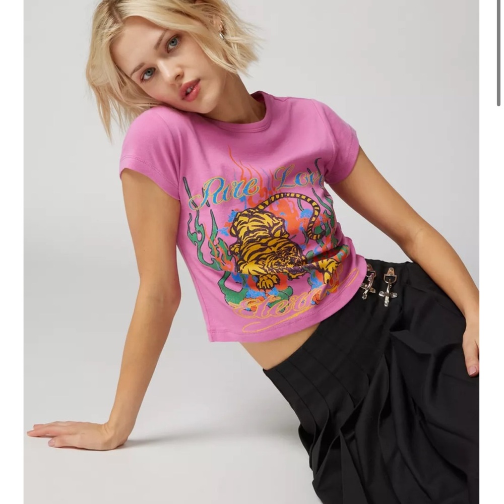 Urban outfitters Pure Love Tiger Baby Tee